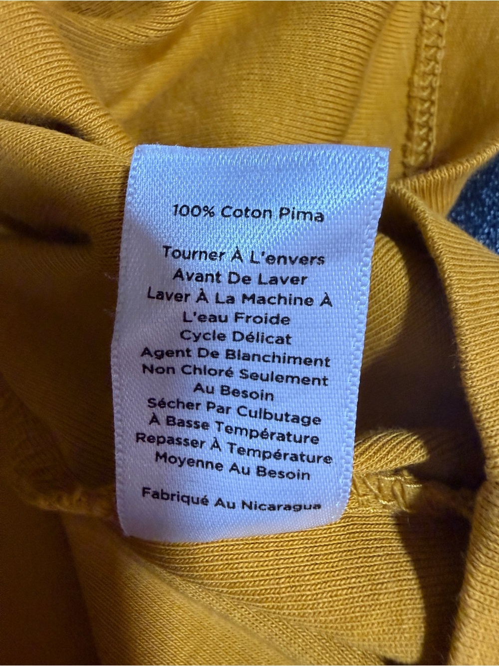 Talbots Pima Cotton Golden Mustard Yellow Long Sleeve Top Size L Casual Classic - Picture 11 of 11